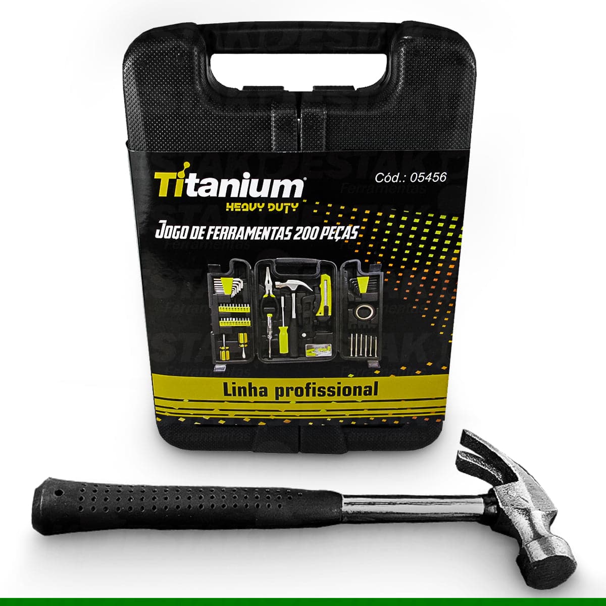 Kit De Ferramentas 200 Peças Maleta de Ferramentas Titanium