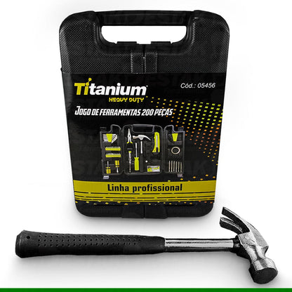 Kit De Ferramentas 200 Peças Maleta de Ferramentas Titanium