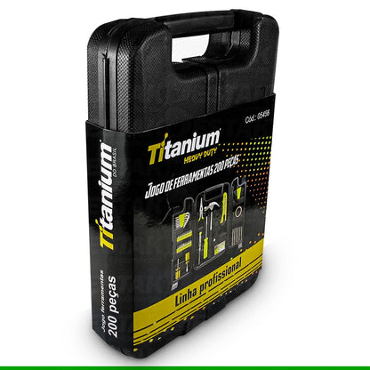 Kit De Ferramentas 200 Peças Maleta de Ferramentas Titanium