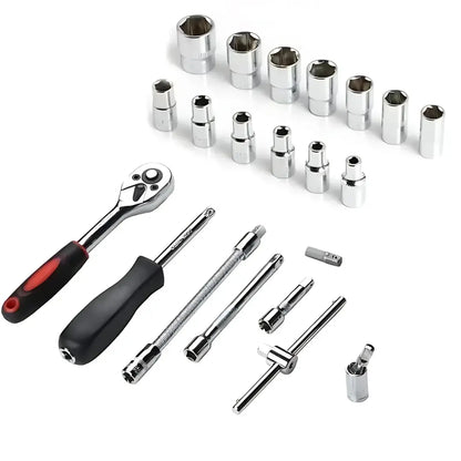 Kit Chave Catraca e Soquetes 46 Peças + Desconto de Lançamento