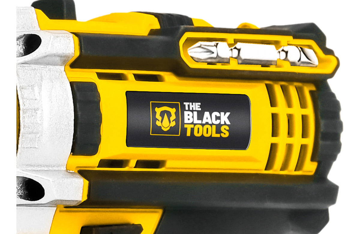 Parafusadeira E Furadeira Impacto The Black Tools Tb-21pw 21v 3/8 Cor Amarelo Frequência 50/60 Hz 110v/220v