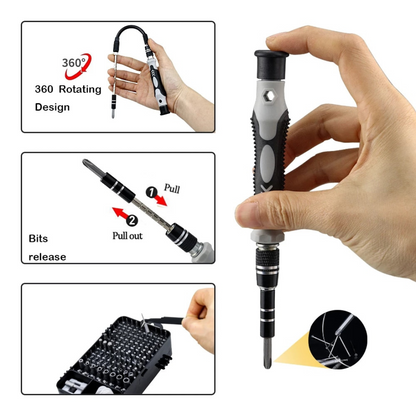 Kit Chave De Fenda 135 em 1 Ferramenta De precisão