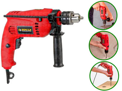 Furadeira Impacto Schulz 500w Com Jogo 41 Peças e Brocas
