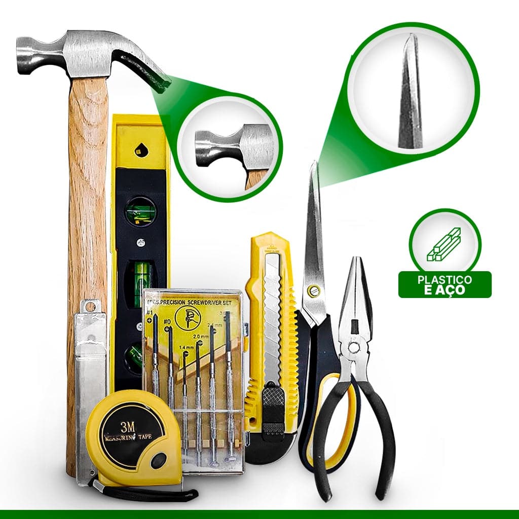 Jogo De Ferramentas Com 23 Peças Aço Carbono Titanium