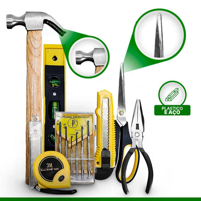 Jogo De Ferramentas Com 23 Peças Aço Carbono Titanium