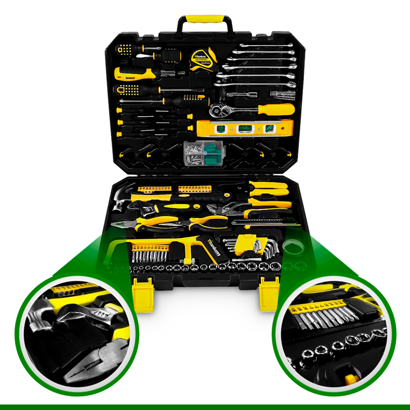 Jogo De Ferramentas Profissional Multiuso 156 Peças Com Maleta