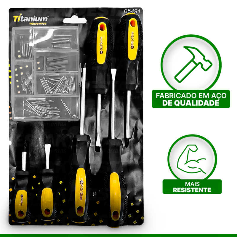 Jogo De Ferramentas Titanium 106 Peças