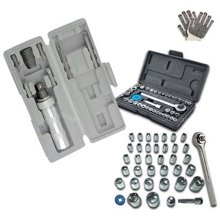 Jogo Kit Chave De Impacto 1/2 Bits E Soquete Mtx 48 Peças