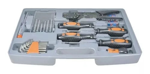 Kit 199 Peças Ferramentas Combinadas Em Aço Com Maleta