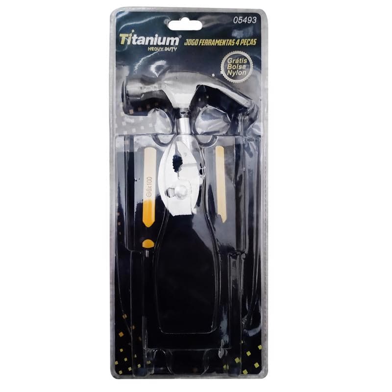 Kit Ferramentas 04 Peças Titanium