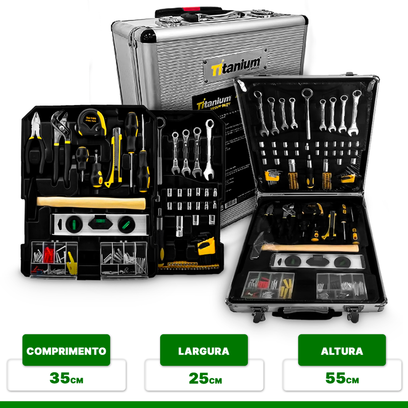 Maleta De Ferramentas Profissional Completa Com 254 Peças