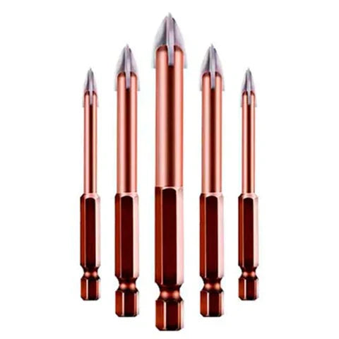 MasterDrill Performance™ - Kit 5 Brocas Universais Anti-ferrugem