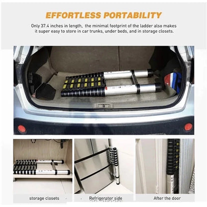 Escada Telescopica De Aluminio 5 Metros 13 Degraus