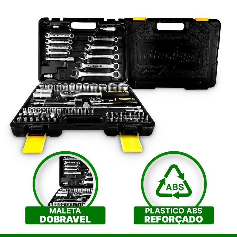 Jogo De Ferramentas Titanium 82 Peças