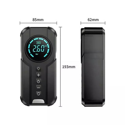 Bomba de Ar Portatil Compressor Inflator Multi-função 4 em 1 PowerBank 8kmah Bateria Calibrador de Carro Auto Pneu