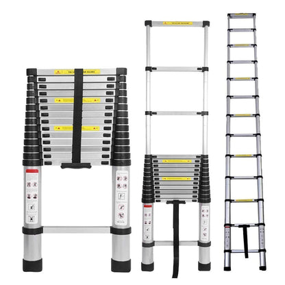 Escada Telescópica Multifuncional de Alumínio - Lançamento de Fábrica 6,9 Metros