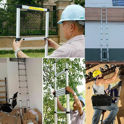 Escada Telescópica Multifuncional de Alumínio - Lançamento de Fábrica 6,9 Metros